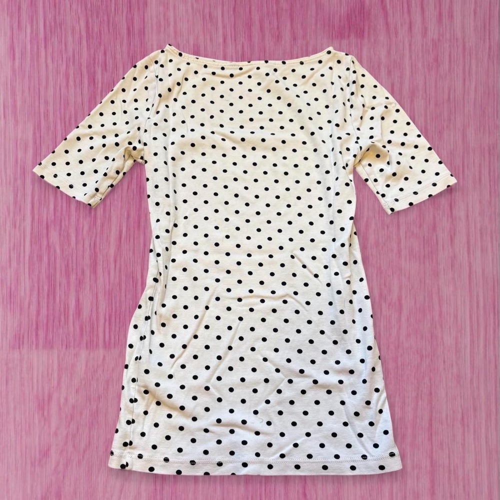 Ralph lauren 2000s polka dot fitted top